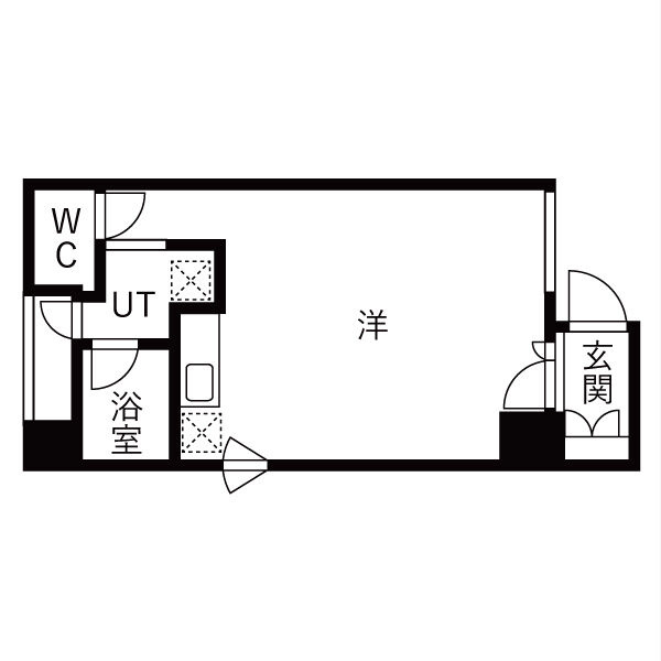 B-FLAT名駅の間取り|洋室15.4帖で広々空間♪