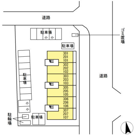 D-ROOMサンの区画図