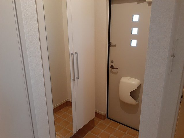 シンプルで使いやすい玄関です