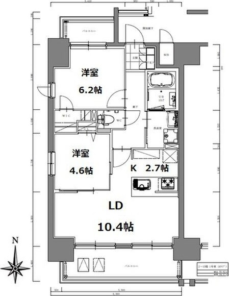 S-RESIDENCE亀島駅前blaze(ブレイズ)の間取り