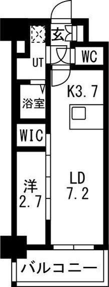 メイクスアート名駅南Ⅳの間取り