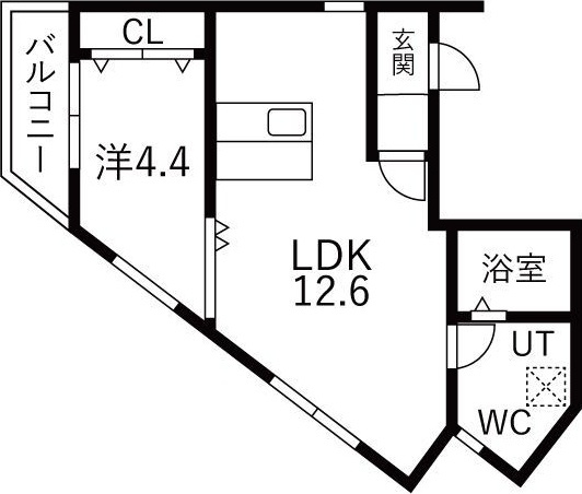 LeGioie太閤通駅4の間取り