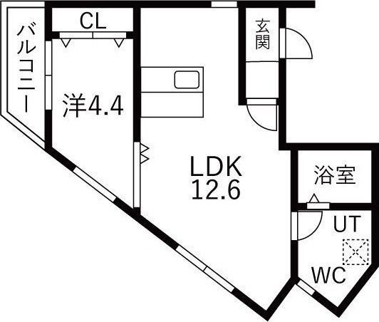 LeGioie太閤通駅4の間取り