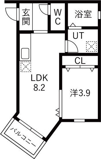 LeGioie太閤通駅4の間取り