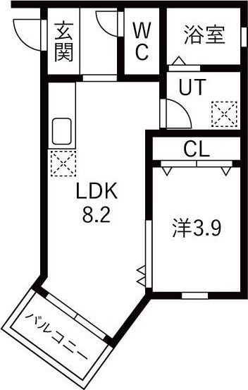 LeGioie太閤通駅4の間取り