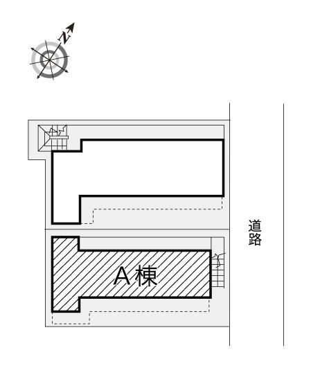 レオパレス金町第1の区画図