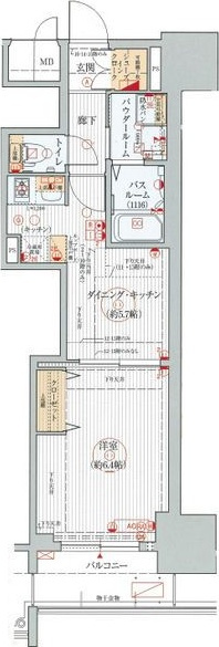 エステムプラザ名古屋駅前プライムタワーの間取り
