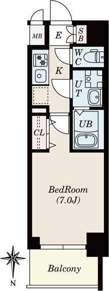 S-RESIDENCE名駅NorthⅡの間取り