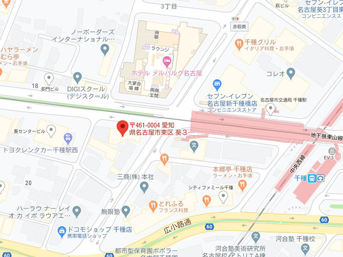 第１４オーシャンビルの地図