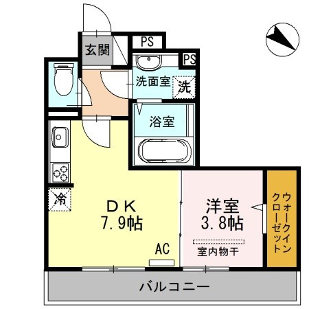 メゾンエトワール神戸中道通の間取り