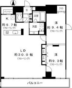 レジディア東桜Ⅱの間取り