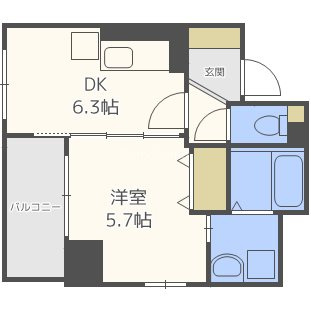 ティ　ベルデの間取り
