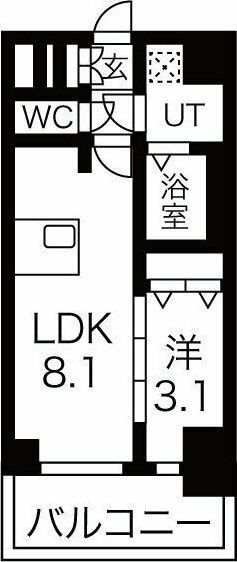ファステート名古屋駅前ドリームの間取り