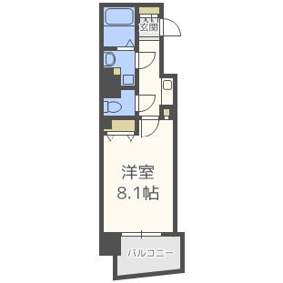 エイペックス松屋町ヴァンデュールの間取り