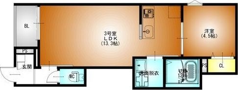 REGALEST DUO(デュオ)の間取り