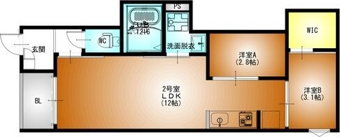 REGALEST DUO(デュオ)の間取り