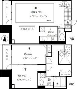 レジディア東桜Ⅱの間取り