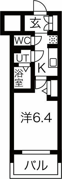 メイクス鶴舞Ⅱの間取り