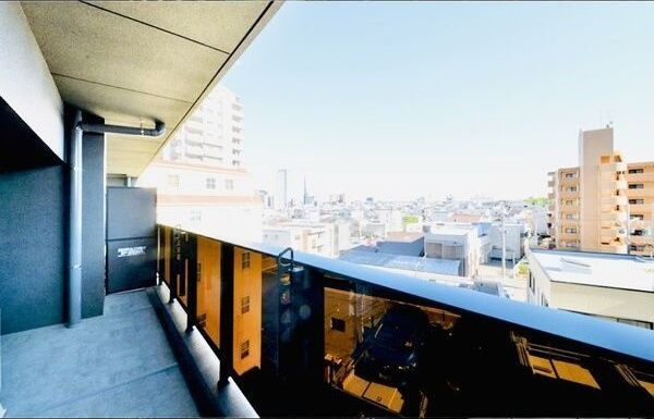 オープンレジデンシア名古屋駅太閤通のバルコニー