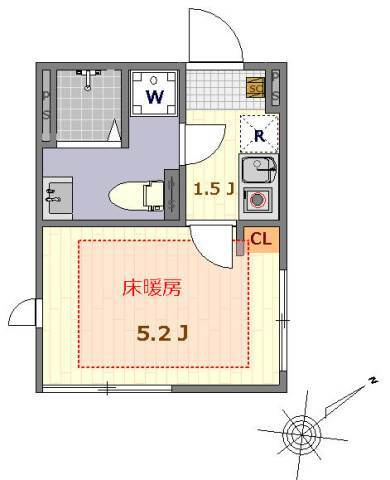 ザルームス羽田の間取り