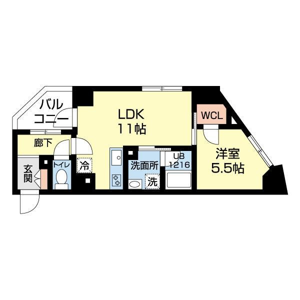 リエゾンFUKUMIの間取り| 