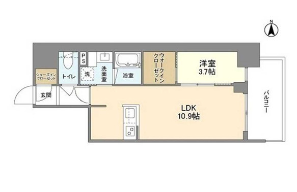 RJRプレシア南堀江の間取り