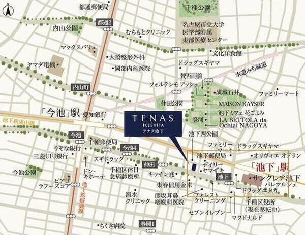 TENAS池下(テナス池下)の地図