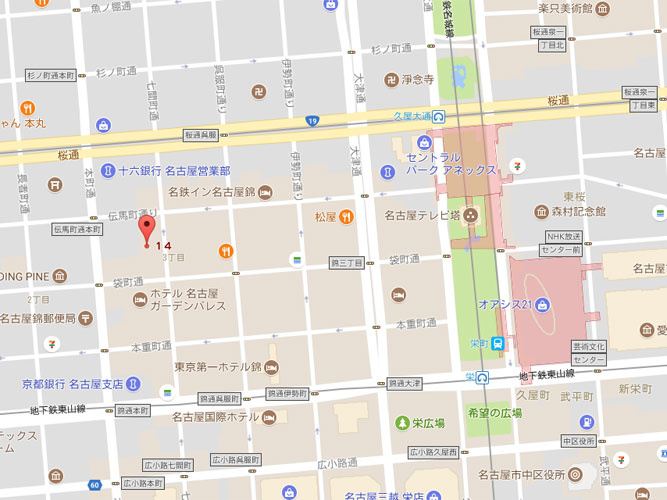 協和錦ビルの地図