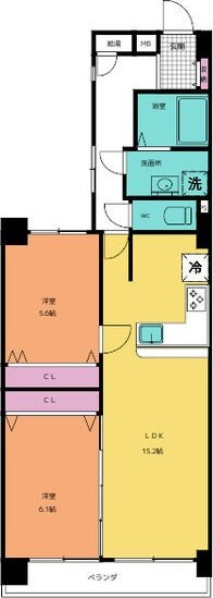 ライオンズマンション栄第2の間取り