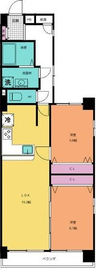 ライオンズマンション栄第2の間取り
