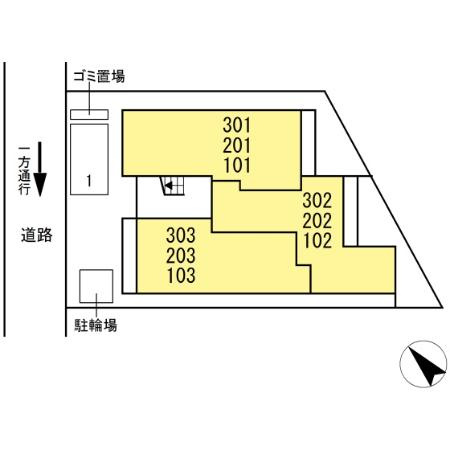 GRAND D-ROOM大秋の区画図
