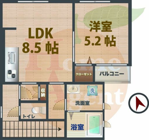 【間取り】 | ロンド荻窪 | 1LDKのお部屋です。