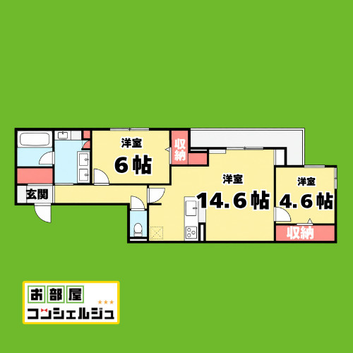 セレスティア苗代の間取り