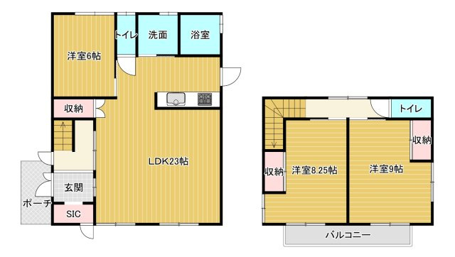 船木　戸建ての間取り