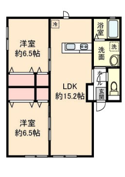 【間取り】 | カサブランカ・ウエスト