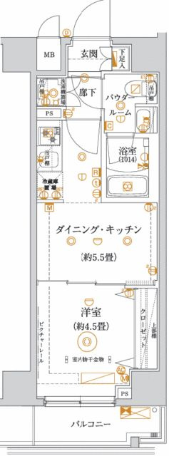 ガリシア亀戸水神の間取り