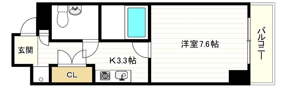 プロスペース弁天の間取り