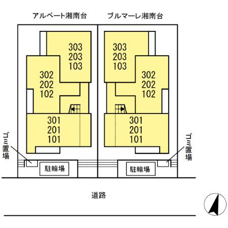 ブルマーレ湘南台の区画図