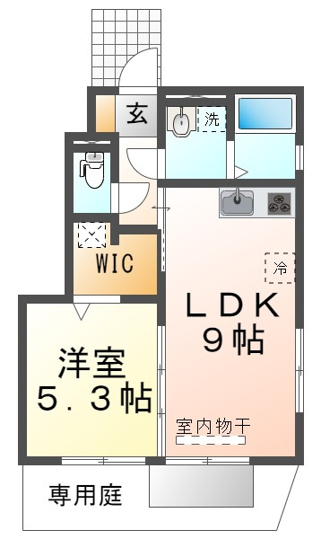 セジュール名谷Ⅱの間取り