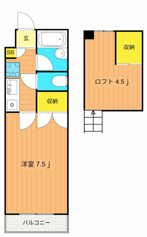 西山ハイツ の間取り