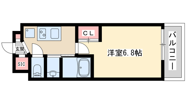 【間取り】 | ラグゼ新大阪6