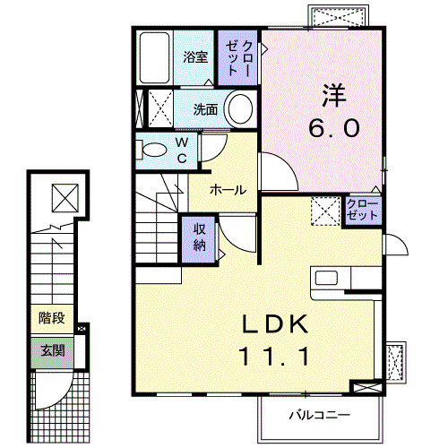 【間取り】 | リーヴァ菅池Ａ