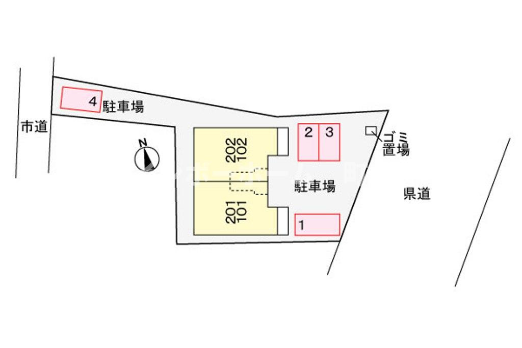 エスポワール湘南※初期費用分割あと払いサービス利用可能物件の区画図