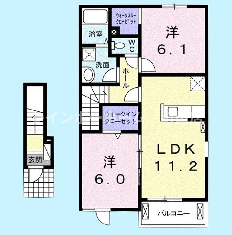 エスポワール湘南※初期費用分割あと払いサービス利用可能物件の間取り