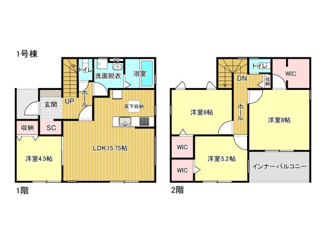 亀山市布気町《1号棟》の間取り