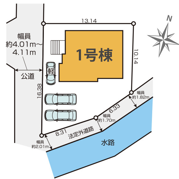 【仲介手数料無料】所沢市小手指南９期全１棟　所沢市の不動産なら西武ハウジングの区画図
