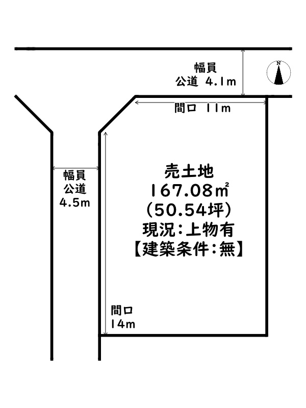 姫路市網干区田井/売土地の土地図