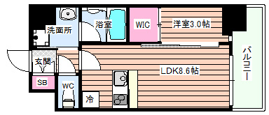 【間取り】 | セレニテ新大阪グランデ　シュッド