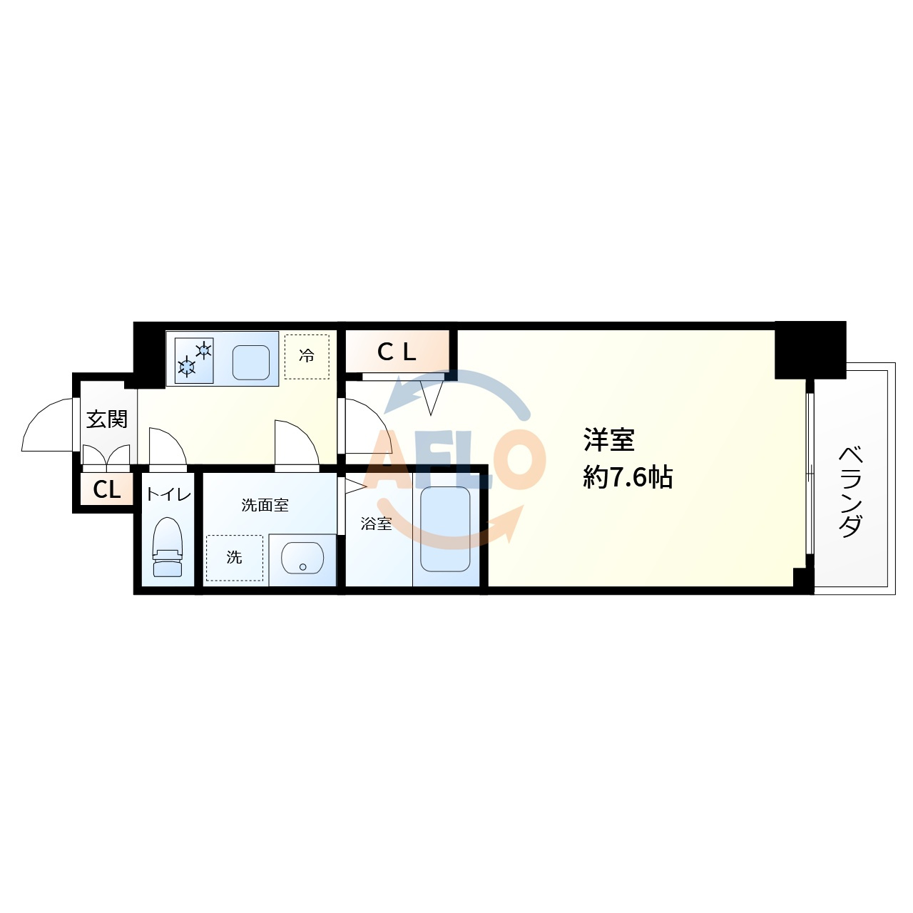 コンフォレスパ新大阪の間取り|comforespa新大阪　間取り
