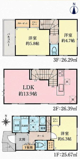 墨田区東向島４丁目の旅館の間取り